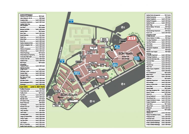 Lister Hospital Map Of Hospital